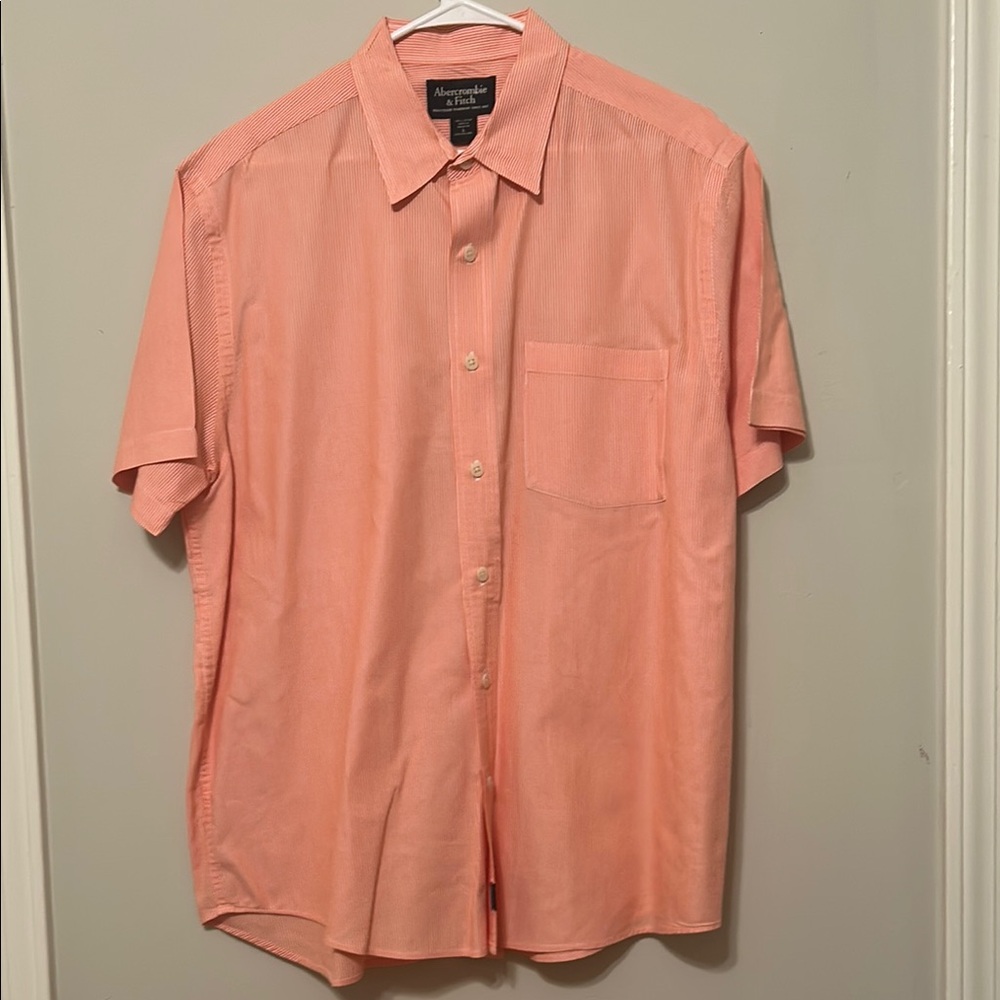 Abercrombie & Fitch Orange Casual Button Down Shirt